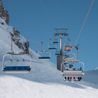 Sesselbahn Jorasse-Col de la Forcle, März 2022