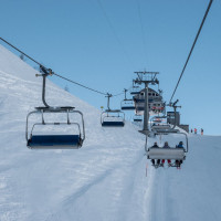 Sesselbahn Jorasse-Col de la Forcle, März 2022