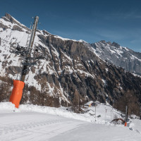 Schlepplift Baby Jorasse, März 2022