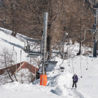 Schlepplift Baby Jorasse, März 2022