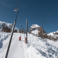 Schlepplift Baby Jorasse, März 2022