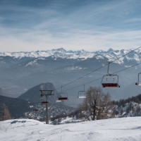 Sesselbahn Bougnonne, März 2022