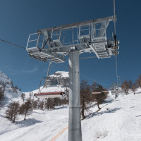 Sesselbahn Bougnonne, März 2022