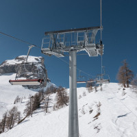 Sesselbahn Bougnonne, März 2022