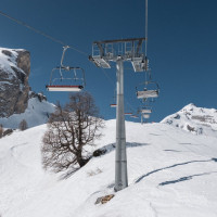 Sesselbahn Bougnonne, März 2022