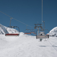 Sesselbahn Bougnonne, März 2022