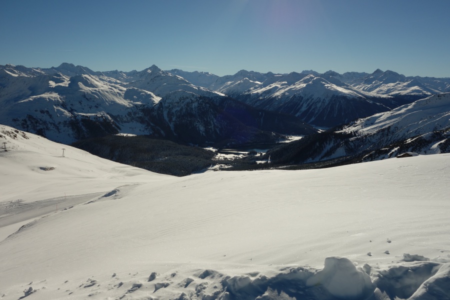 Aussicht vom Gotschnagrat auf Davos, November 2013