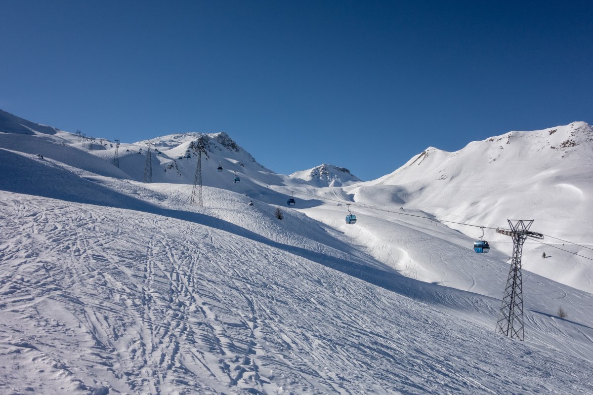 Kabinenbahn Obersäss-Weissfluhjoch, Februar 2019