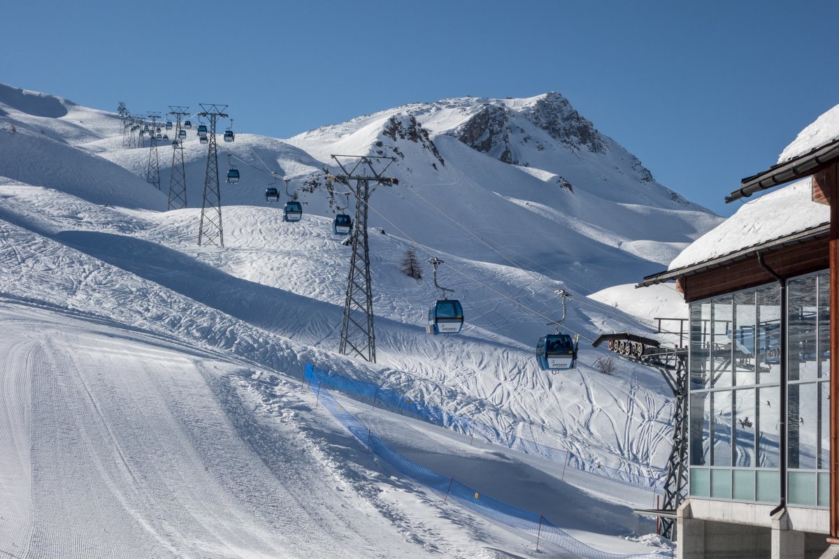 Kabinenbahn Obersäss-Weissfluhjoch, Februar 2019