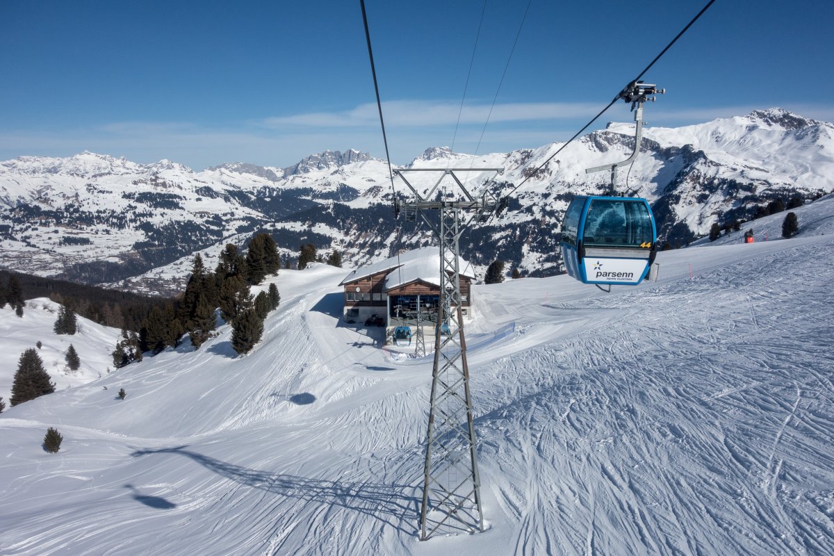 Kabinenbahn Obersäss-Weissfluhjoch, Februar 2019