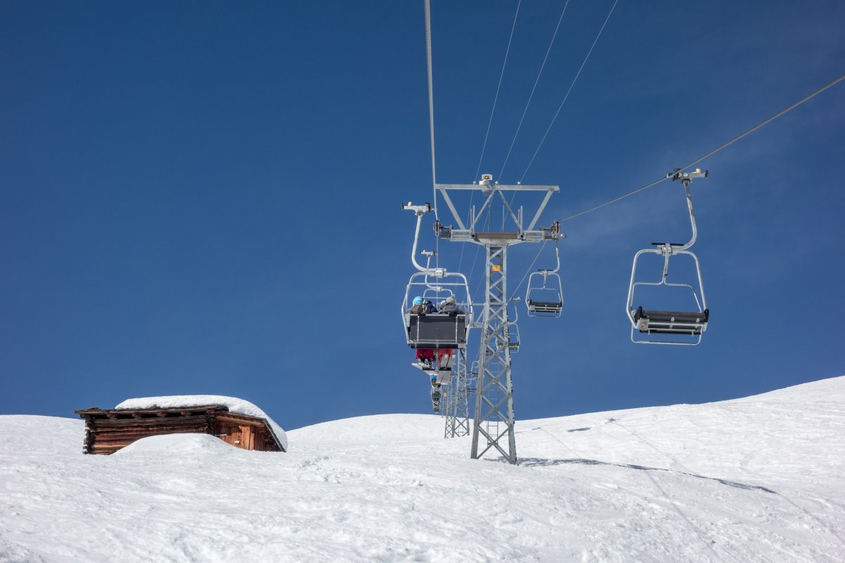Sesselbahn Schwarzseealp-Gotschnagrat, Februar 2019