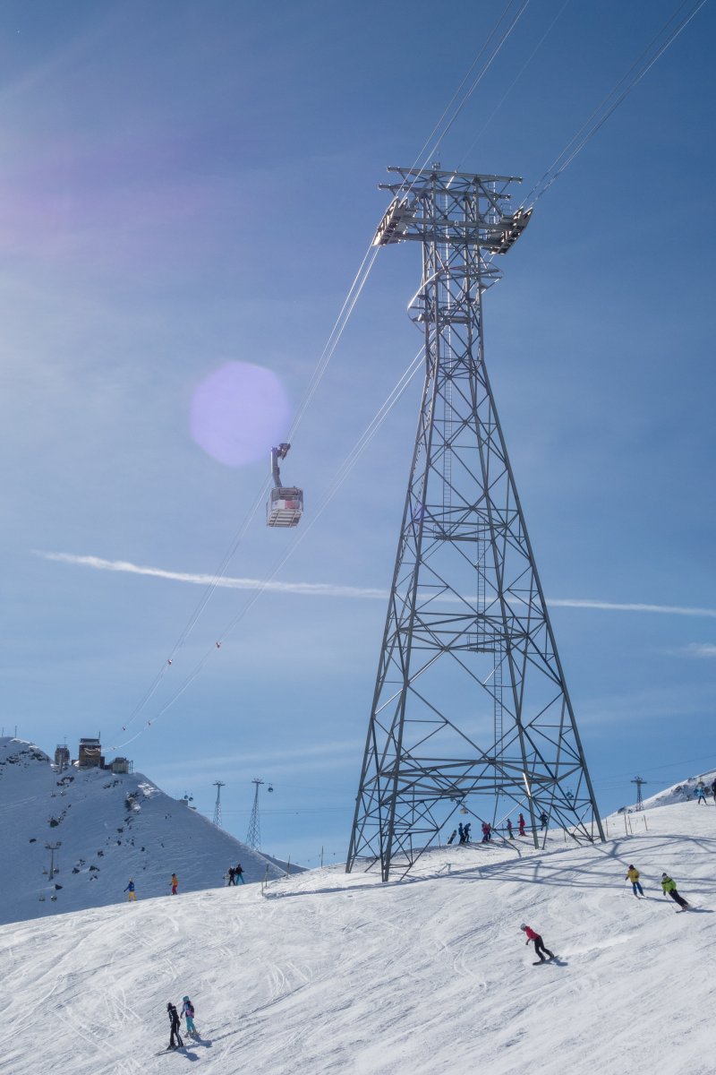 Luftseilbahn Parsennhütte-Weissfluhjoch, Februar 2019