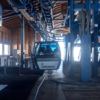 Bergstation der Kabinenbahn Schifer-Obersäss, Februar 2019