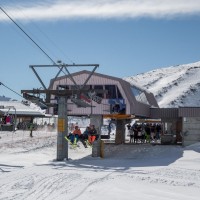 Talstation der Sesselbahn Gruobenalp-Gotschnagrat, Februar 2019