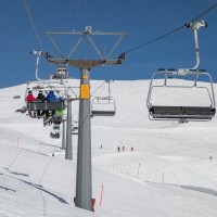 Sesselbahn Gruobenalp-Gotschnagrat, Februar 2019
