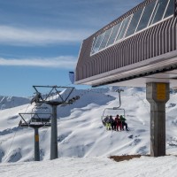 Bergstation der Sesselbahn Gruobenalp-Gotschnagrat, Februar 2019