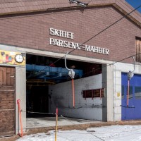 Bergstation des Schlepplifts Parsennmäder, Februar 2019