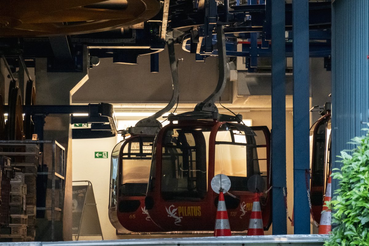 Talstation der Kabinenbahn Kriens-Krienseregg, Oktober 2022