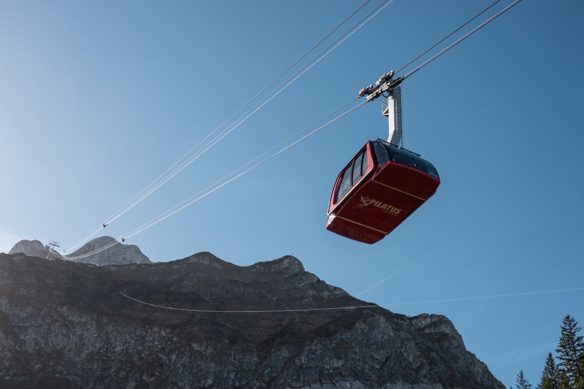 Luftseilbahn Fräkmüntegg-Pilatus Kulm, Oktober 2022