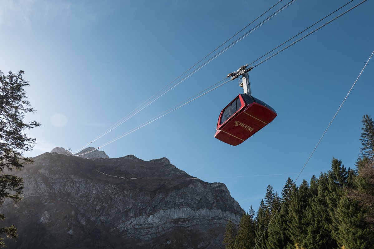 Luftseilbahn Fräkmüntegg-Pilatus Kulm, Oktober 2022