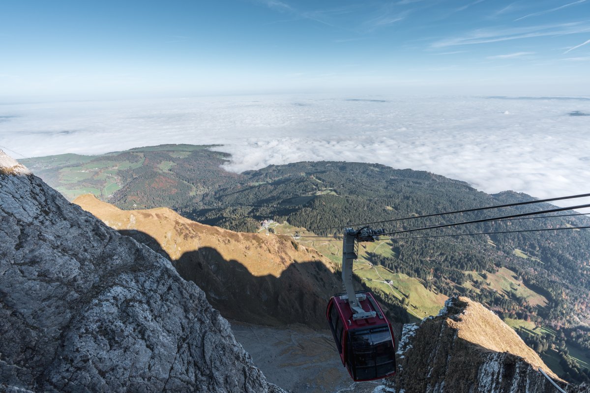 Luftseilbahn Fräkmüntegg-Pilatus Kulm, Oktober 2022