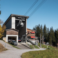 Talstation der Luftseilbahn Fräkmüntegg-Pilatus Kulm, Oktober 2022