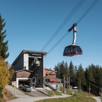 Talstation der Luftseilbahn Fräkmüntegg-Pilatus Kulm, Oktober 2022