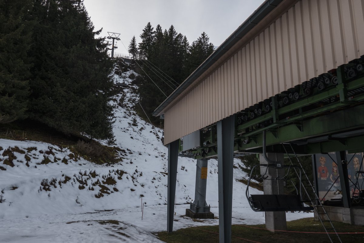 Talstation der Sesselbahn Furt-Gaffia, Dezember 2022