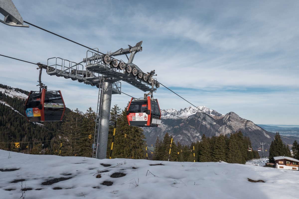 Kabinenbahn Wangs-Maienberg-Furt, Dezember 2022