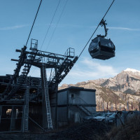 Talstation der Kabinenbahn Bad Ragaz-Pardiel, Dezember 2022