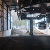 Talstation der Kabinenbahn Bad Ragaz-Pardiel, Dezember 2022