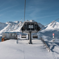 Bergstation der Sesselbahn Pardiel-Laufböden, Dezember 2022