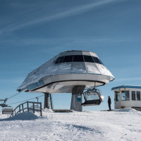 Bergstation der Sesselbahn Pardiel-Laufböden, Dezember 2022