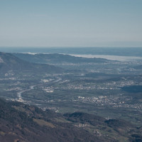 Panorama vom Skigebiet Pizol, Dezember 2022