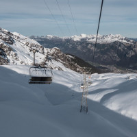 Sesselbahn Gaffia-Pizolhütte, Dezember 2022
