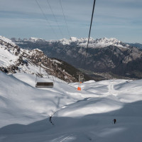 Sesselbahn Gaffia-Pizolhütte, Dezember 2022