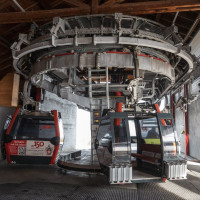 Bergstation der Kabinenbahn Wangs-Maienberg-Furt, Dezember 2022