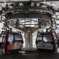 Talstation der Kabinenbahn Wangs-Maienberg-Furt, Dezember 2022