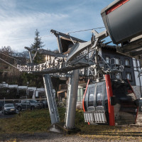 Talstation der Kabinenbahn Wangs-Maienberg-Furt, Dezember 2022