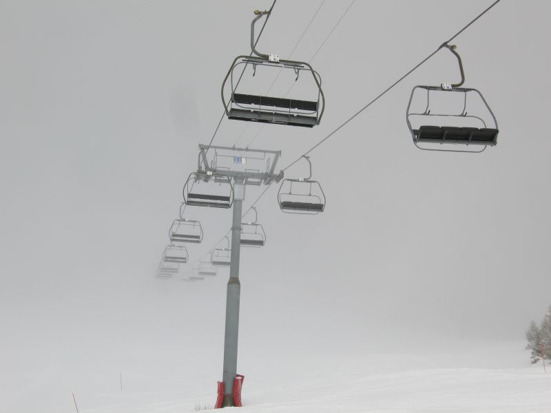 Sesselbahn Le Segneux-La Foilleuse, März 2008