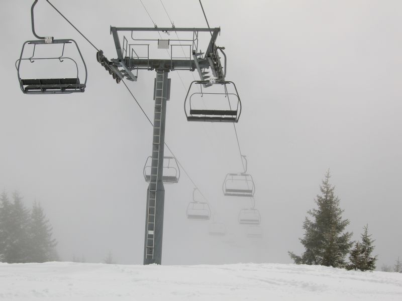 Sesselbahn Le Segneux-La Foilleuse, März 2008