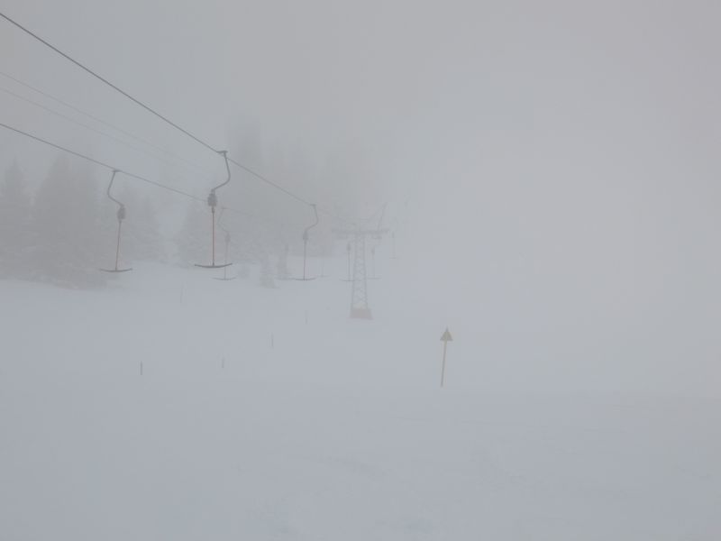 Schlepplift Derrière Pertuis, gebaut von Städeli, März 2008