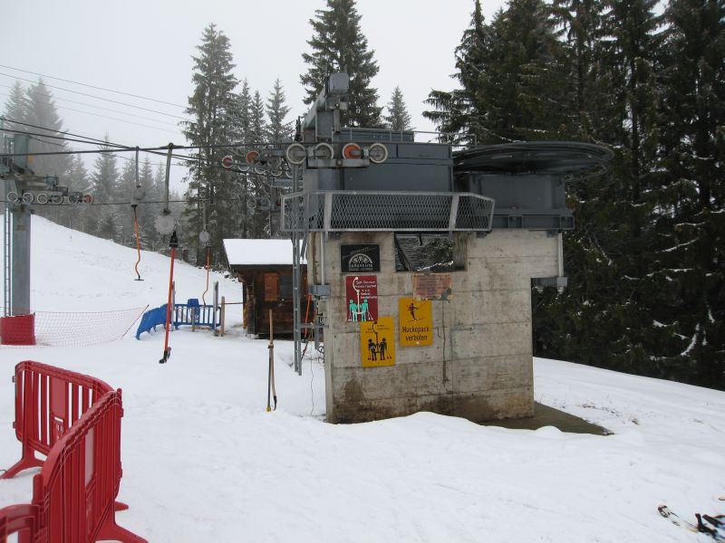 Talstationen der Schlepplifte Sépaya 1 und 2, März 2008