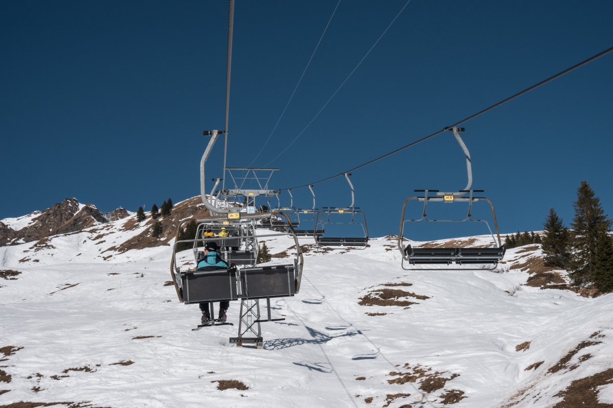 Sesselbahn Léchereuse-Pauvre Conche, Februar 2023