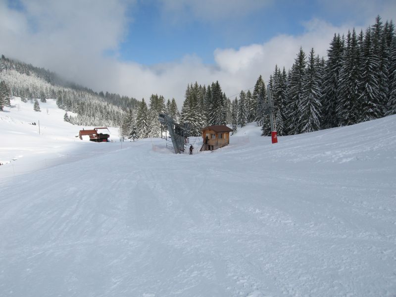 Talstation Schlepplift Pré la Vieille, März 2008