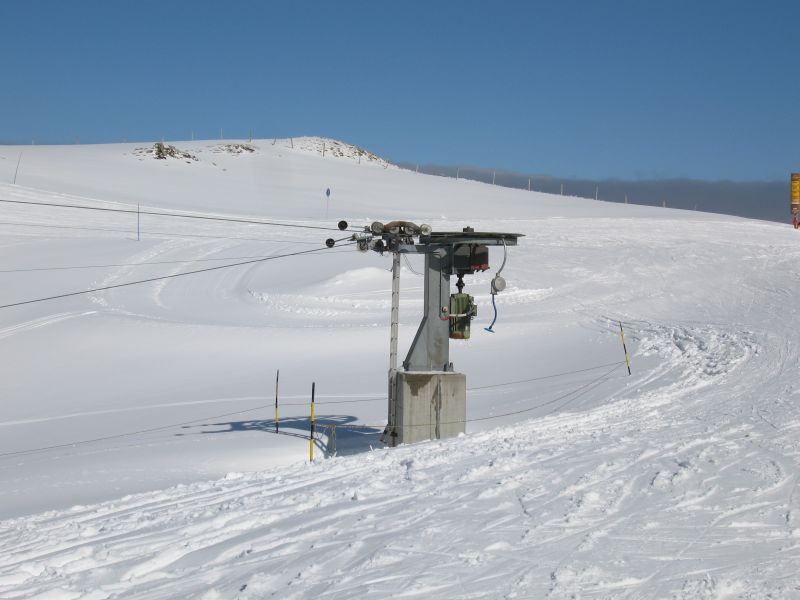 Talstation Schlepplift Chaux Longe, März 2008