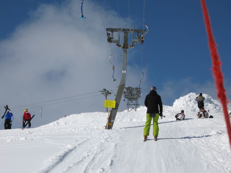 Schlepplift Chaux Longe, März 2008