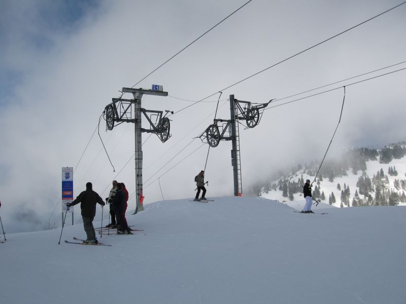 Ausstieg Schlepplifte Chalet Neuf, März 2008