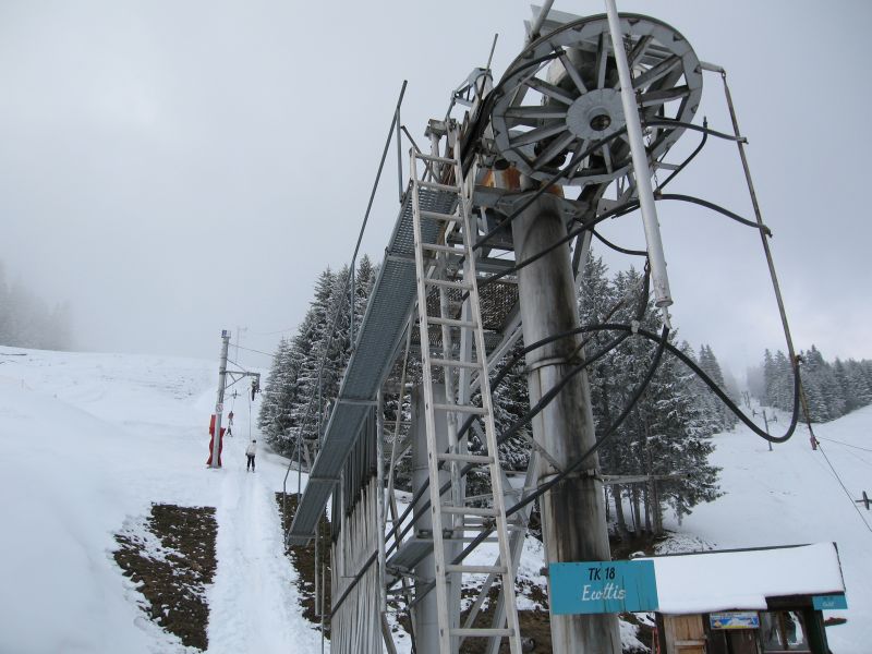 Schlepplift Les Ecottis, März 2008