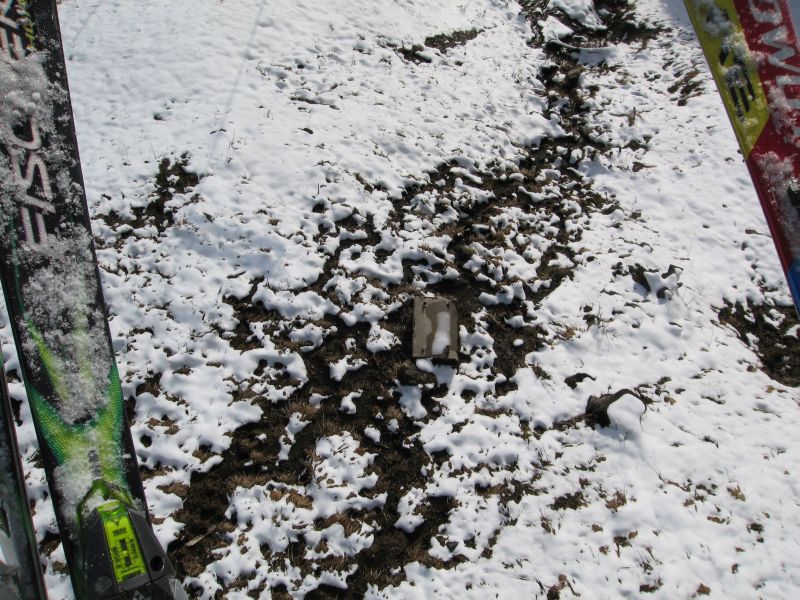 Fundamente der ehemaligen Sesselbahn von Müller, März 2008